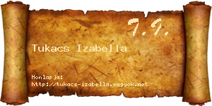 Tukacs Izabella névjegykártya
